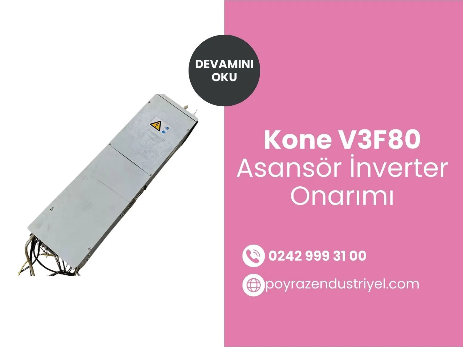 Kone V3f80 Asansör İnverter Onarımı
